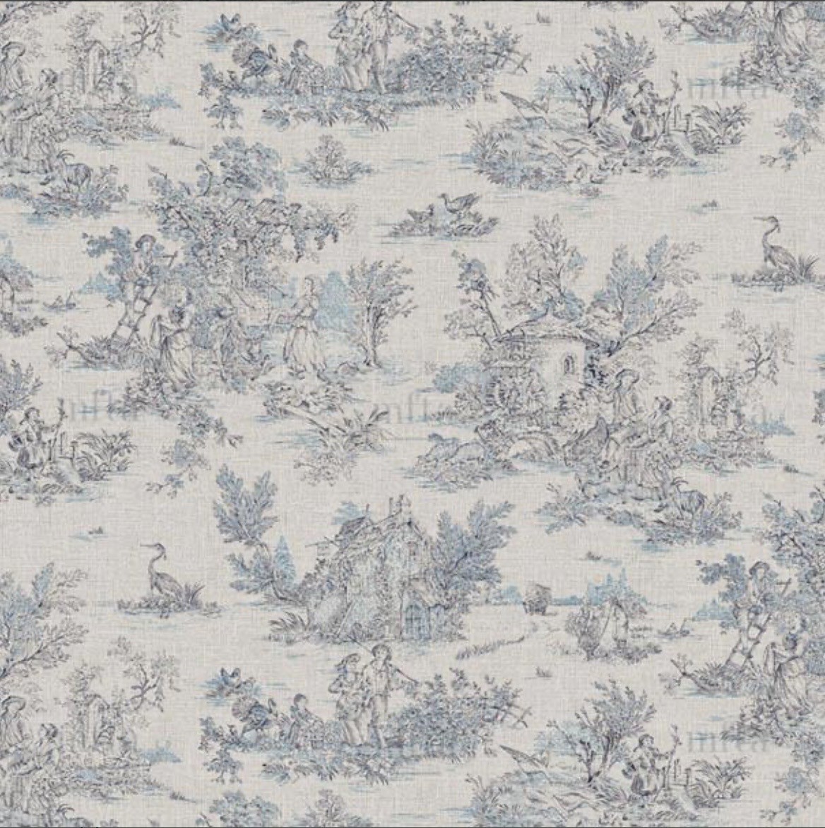 Coton150- Mini pastorale bleu