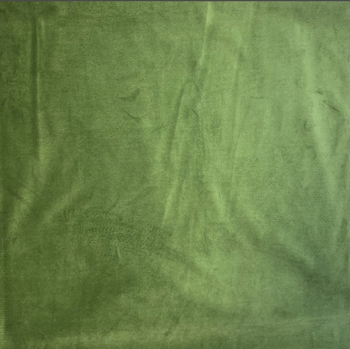 Velours lisse vert mousse