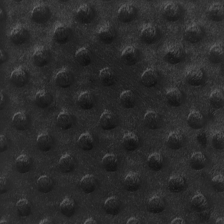 Minky - Tissu doudou noir