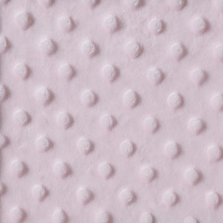 Minky - Tissu doudou rose layette