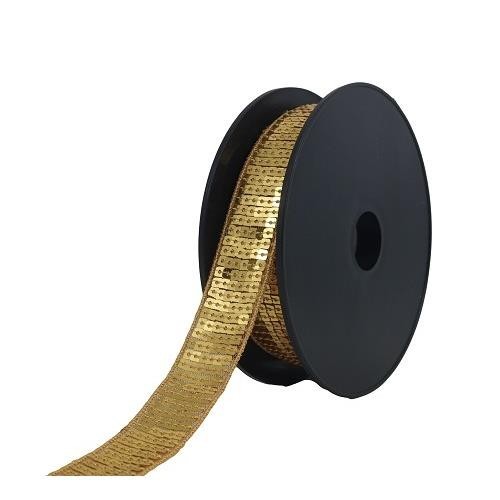 Mercerie - Paillettes carré 24 mm or