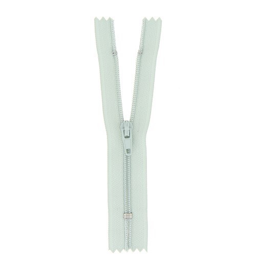 Mercerie - Fermeture à glissière gris bleu non séparable