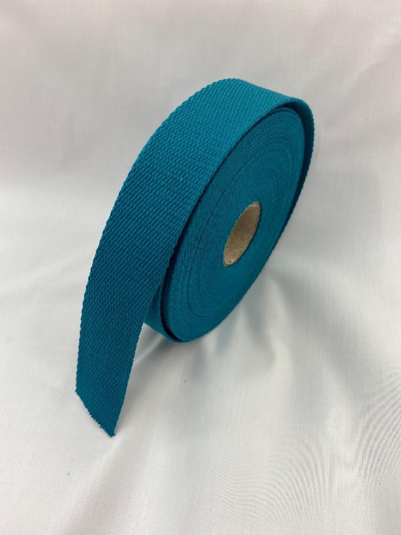 Sangle 30mm - Coton bleu canard