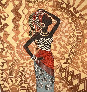 Carré - Africaine zèbre