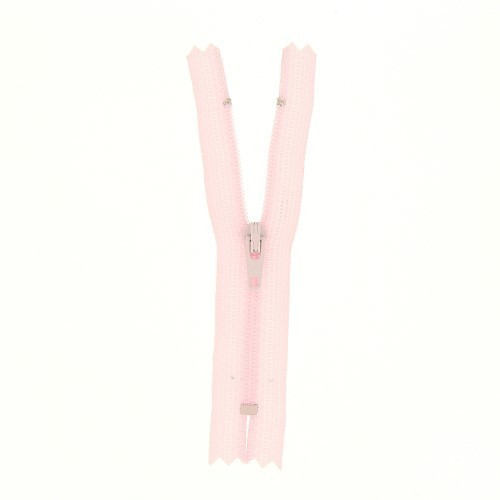 Mercerie - Fermeture à glissière rose non séparable