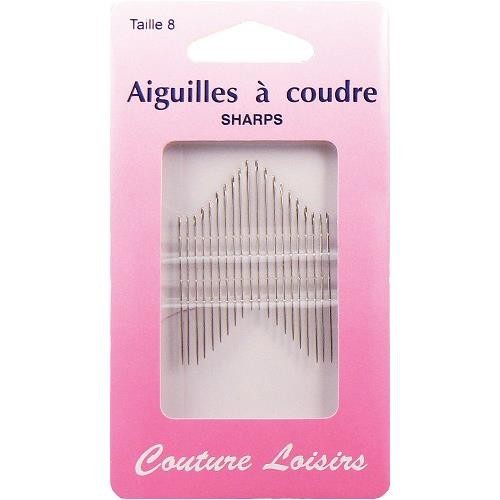 Mercerie - Aiguilles à coudre sharps taille 8