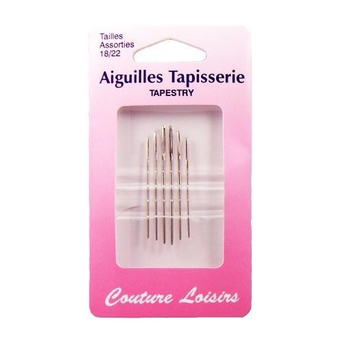 Mercerie - Aiguilles tapisserie tailles assorties 18/22