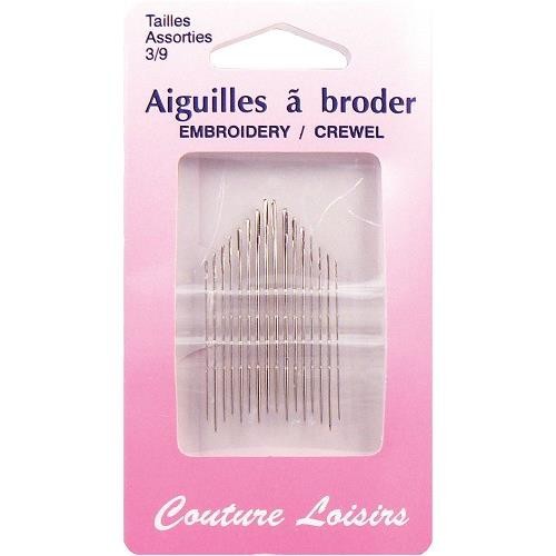 Mercerie - Aiguilles à broder taille 3/9
