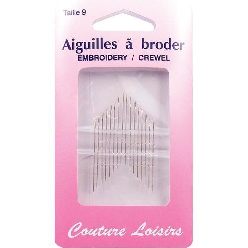 Mercerie - Aiguilles à broder taille 9