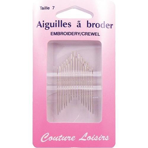 Mercerie - Aiguilles à broder taille 7