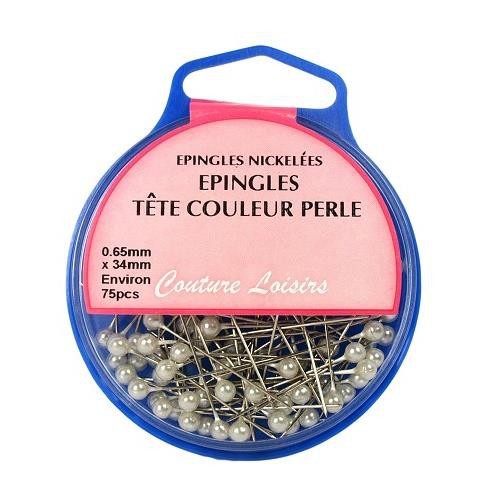 Mercerie - Épingles tête perle
