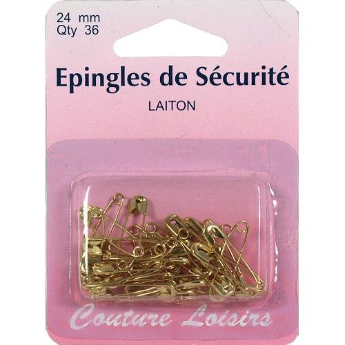 Mercerie - Épingles de sécurité laiton