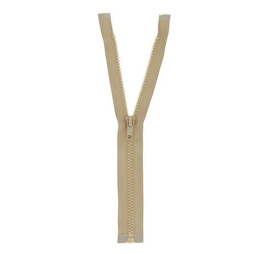 Mercerie - Fermeture éclair séparable beige