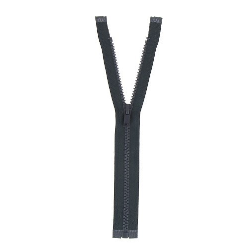 Mererie - Fermeture éclair séparable gris foncé