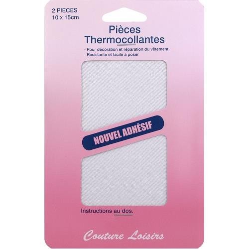 Mercerie - Pièces thermocollantes blanches