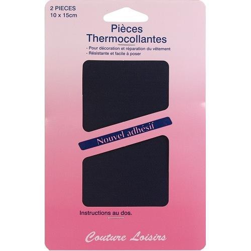 Mercerie - Pièces thermocollantes bleues marine