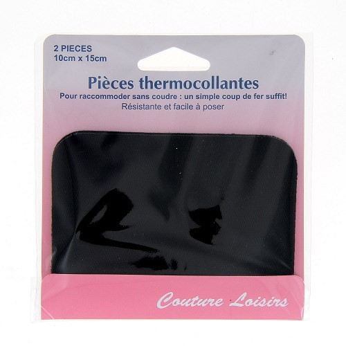 Mercerie - Pièces thermocollantes noires