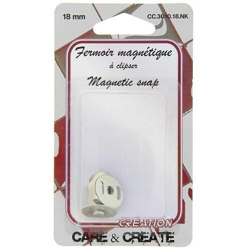 Mercerie - Fermoir magnétique attache parisienne ARGENT