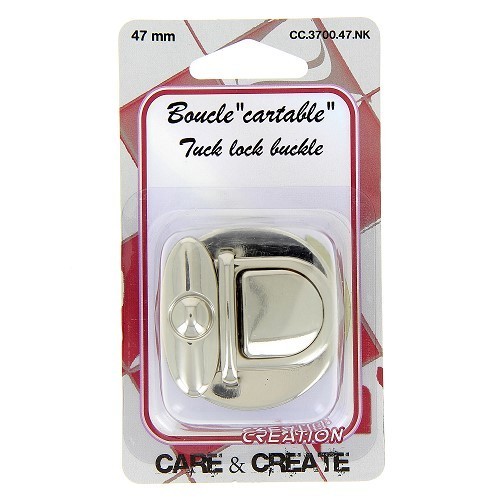 Mercerie - Boucle de cartable 47 mm argent
