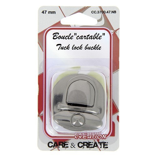 Mercerie - Boucle cartable 47 mm noir