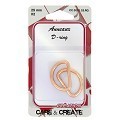 Mercerie - 2 anneaux en D 25mm cuivre rosé