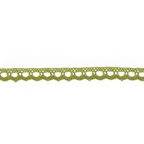 Mercerie - Dentelle coton kaki 10mm