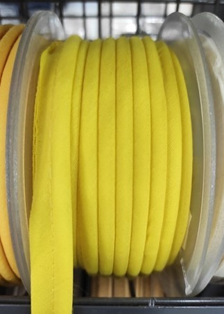 Mercerie - Passepoil polycoton 15mm jaune claire