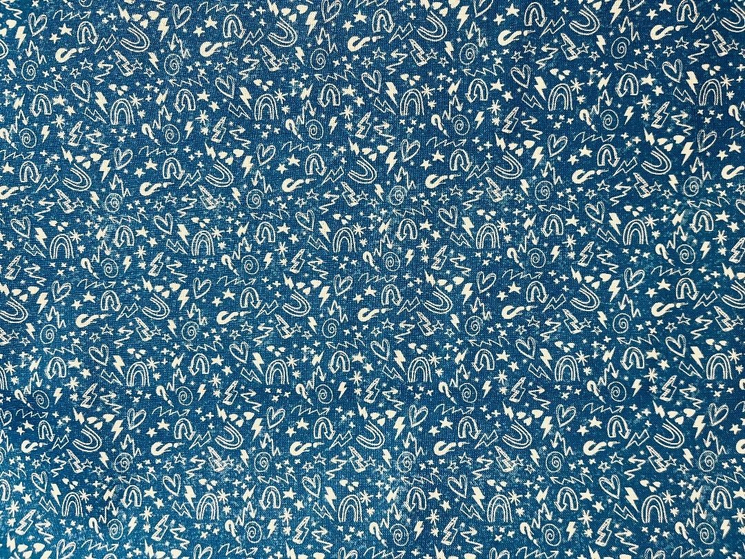 Eclair fond bleu