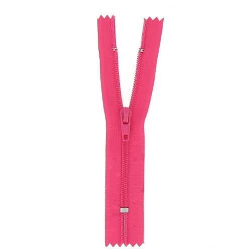 Mercerie - Fermeture à glissière fuchsia non séparable