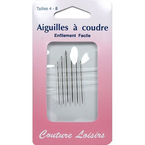 Mercerie - Aiguilles à coudre enfilage facile