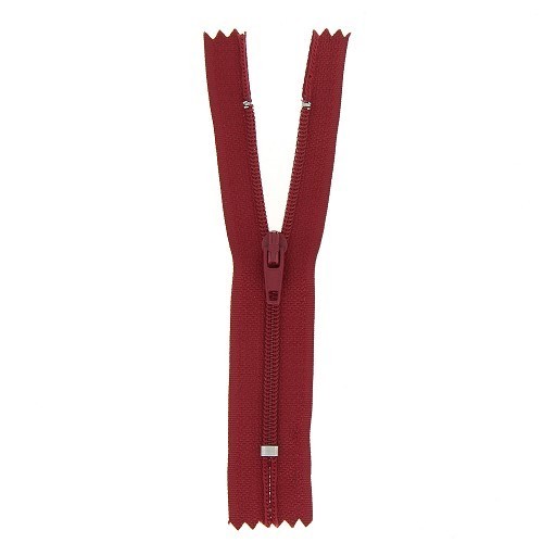 Mercerie - Fermeture éclair rouge hermes