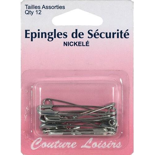 Mercerie - Épingles de sécurité tailles assorties