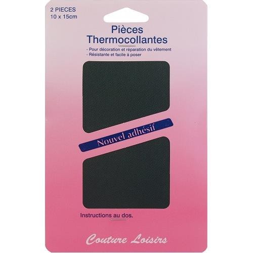 Mercerie - Pièces thermocollantes vertes sapin